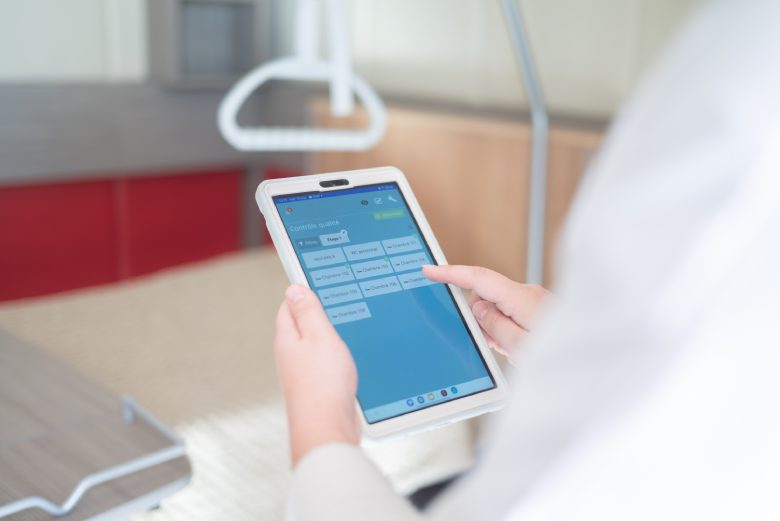 tablette contrôle qualité sasha