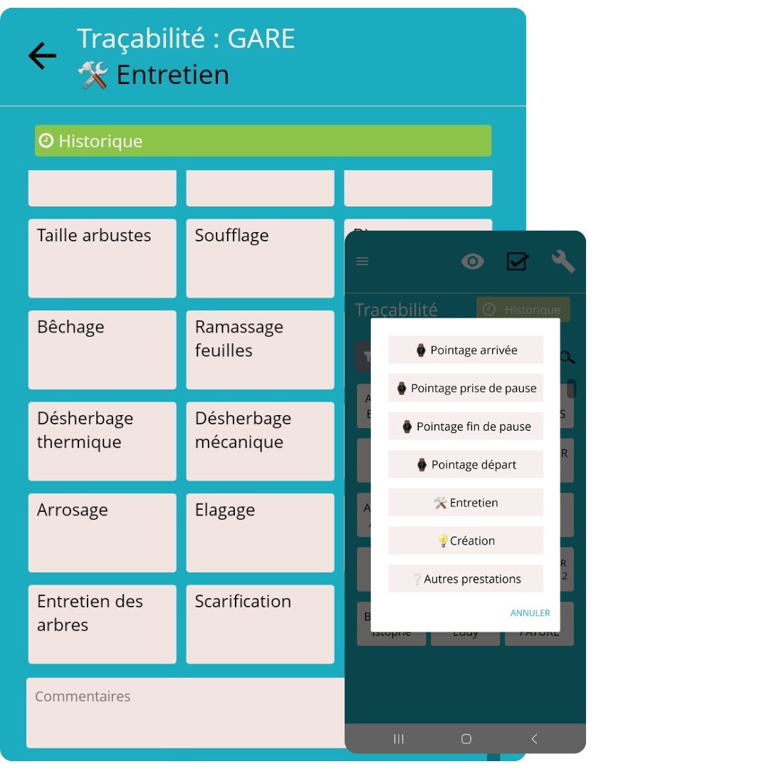 fonctionnalité logiciel gestion espaces verts